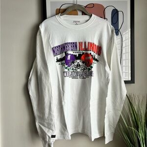 Jansport 2010 Northwestern and Illinois Long Sleeve Shirt with Graphic Print